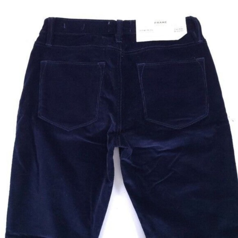 FRAME Le High Rise Blue Skinny Corduroy Jeans Pants Size 27 NWT - Picture 3 of 11